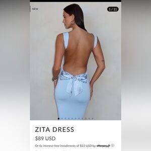 Tiger Mist Zita Blue Dress